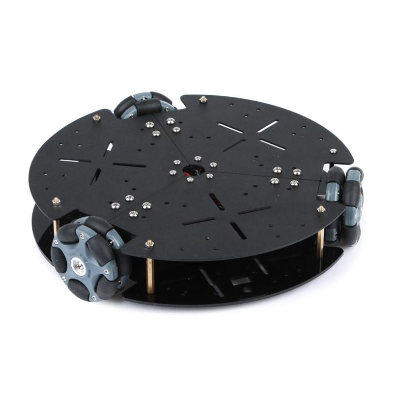 Stem Robotics Kit - โหลด 5 กก.58 มม.Omni ล้อหุ่นยนต์รถแชสซีชุดหุ่นยนต์มือถือ 12V