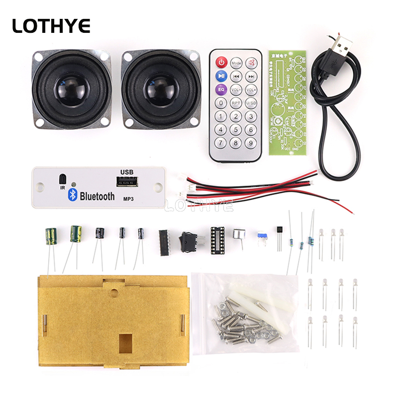 Electronics Project Kit - มินิแอมพลิฟายเออร์บลูทูธ 3W*2 ชุดทำลำโพง DIY ชุดอิเล็กทรอนิกส์ สองช่องสัญญาณ