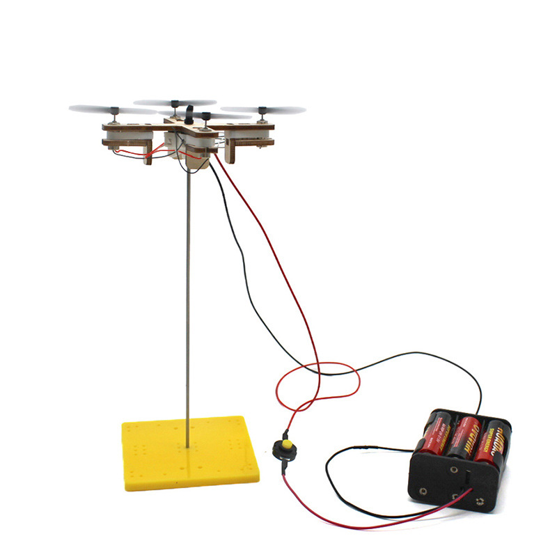 Stem Robotics Kit - ตลก DIY Drone รุ่นเด็กของเล่นวิทยาศาสตร์เทคโนโลยีฟิสิกส์สอน Aids เฮลิคอปเตอร์เกมการเรียนรู้ของเล่นเพื่อการศึกษาเด็ก