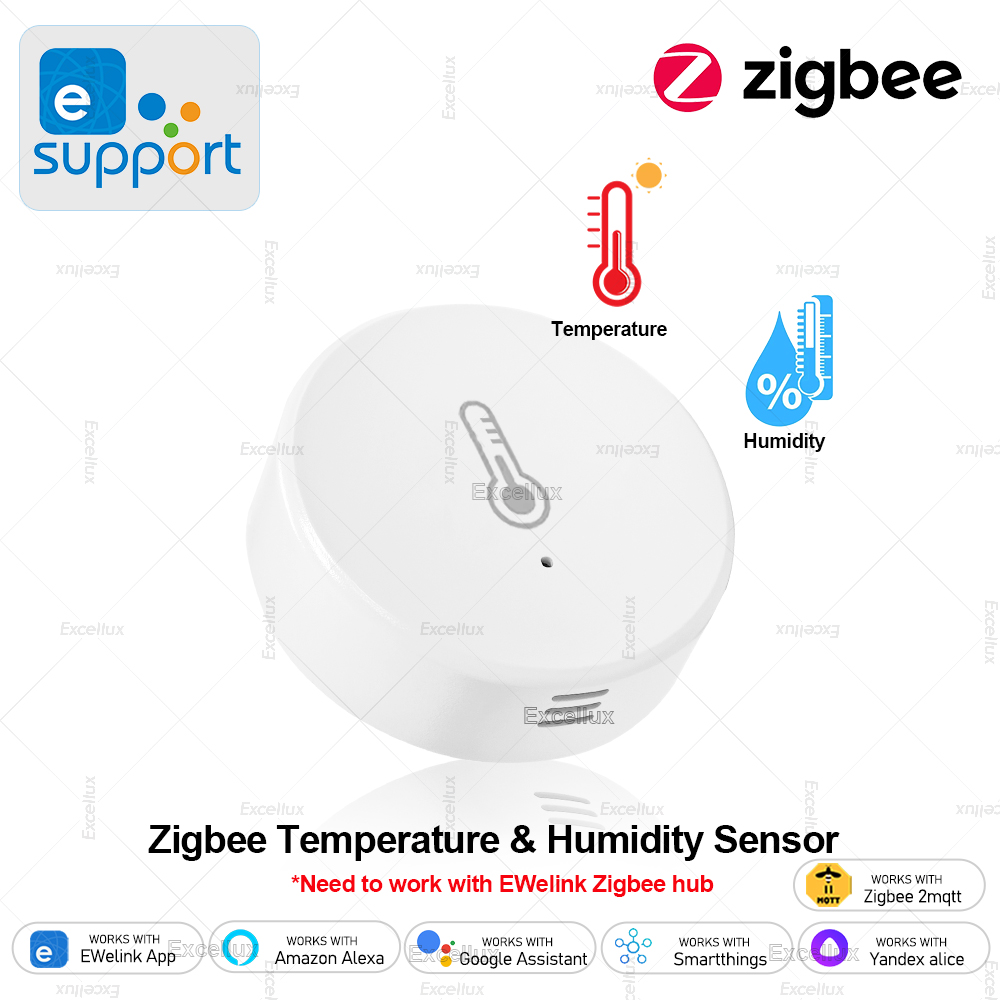 Smart Home Automation Kit - EWelink สมาร์ท Zigbee อุณหภูมิความชื้นเซนเซอร์ App ควบคุมเครื่องวัดอุณหภูมิในร่ม