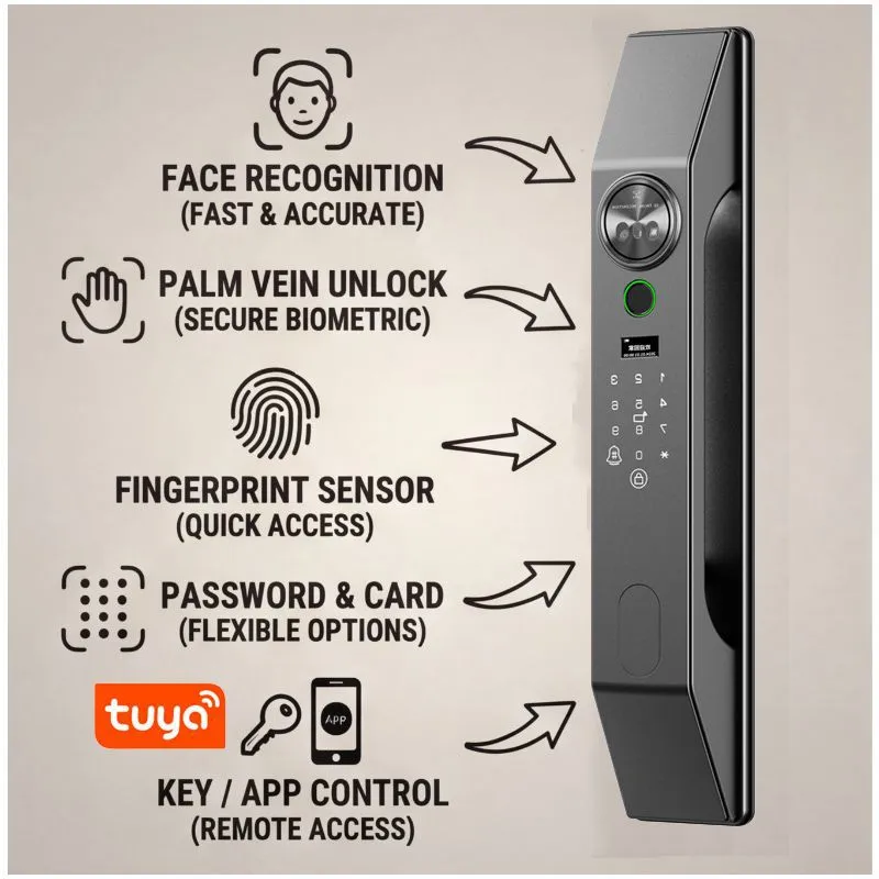ล็อคประตูอัจฉริยะสำหรับบ้าน ระ - Smart Door Lock Wifi บทวิจารณ์และราคา