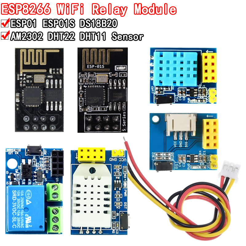ESP8266โมดูลรีเลย์ WiFi 5V DHT - Esp8266 Relay Module บทวิจารณ์และราคา