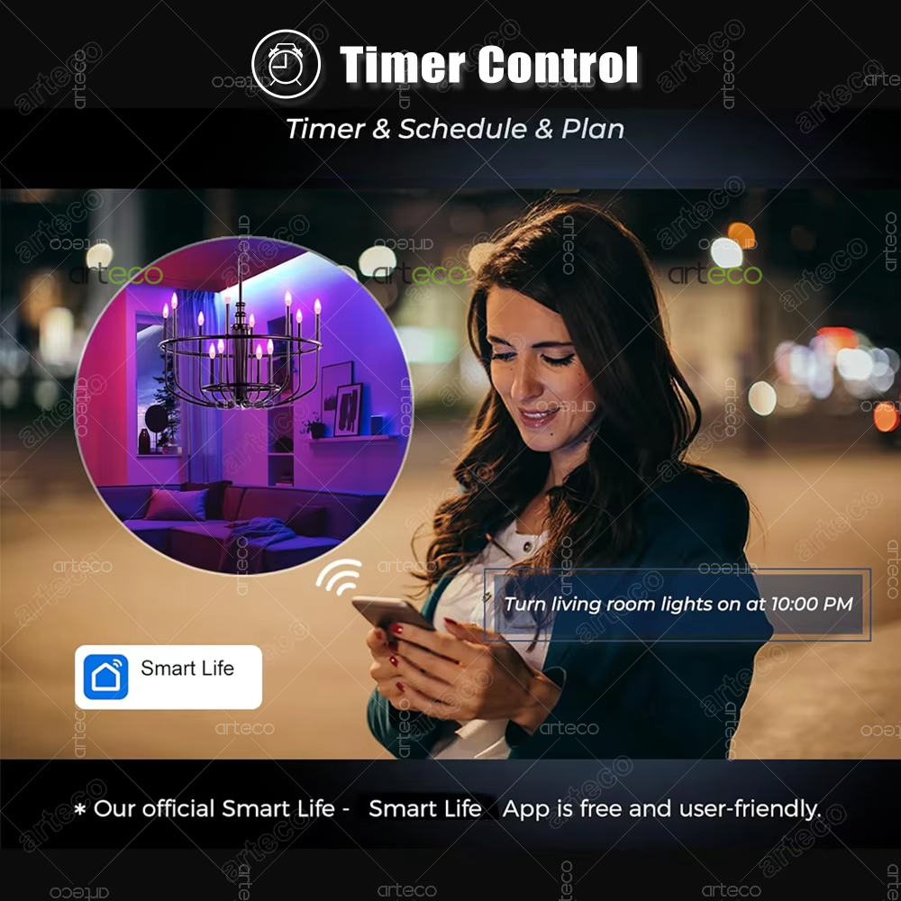ทูยา อี 14 หลอดไฟ LED ควบคุมผ่ - Smart Light Switch Wifi บทวิจารณ์และราคา