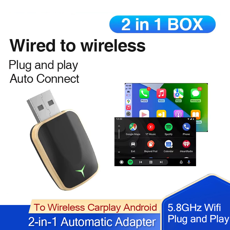 แบบมีสายไร้สายCarplay Android  - Wifi Smart Plug บทวิจารณ์และราคา