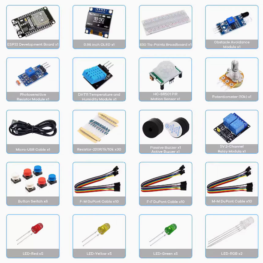 ชุดเครื่องมือสร้างสรรค์สำหรับโ - Esp32 Smart Home Kit บทวิจารณ์และราคา