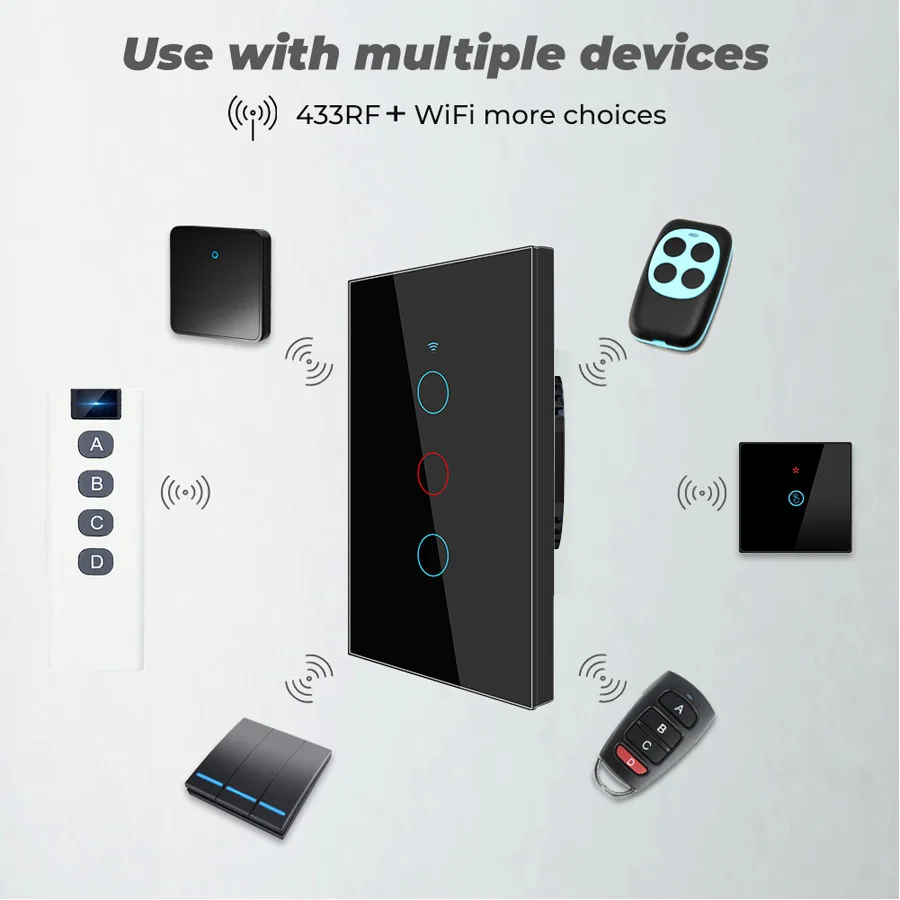 สวิตช์อัจฉริยะ Tuya WiFi ทำงาน - Smart Light Switch Wifi บทวิจารณ์และราคา