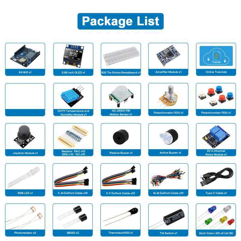 ชุดเริ่มต้นสำหรับการพัฒนา UNO  - Sensor Kit Arduino บทวิจารณ์และราคา