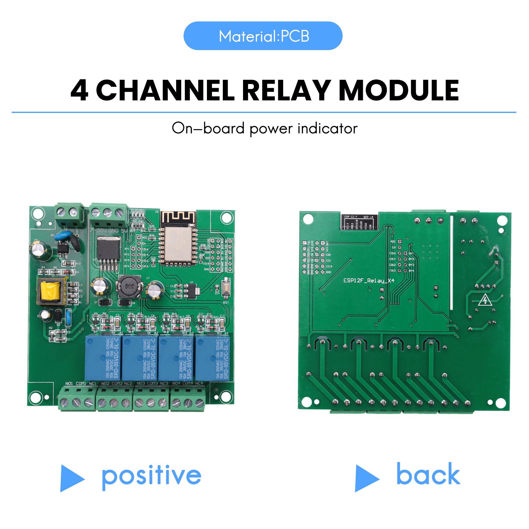 SCLS ESP8266 ไร้สาย WIFI 4 ช่อ - Esp8266 Relay Module บทวิจารณ์และราคา
