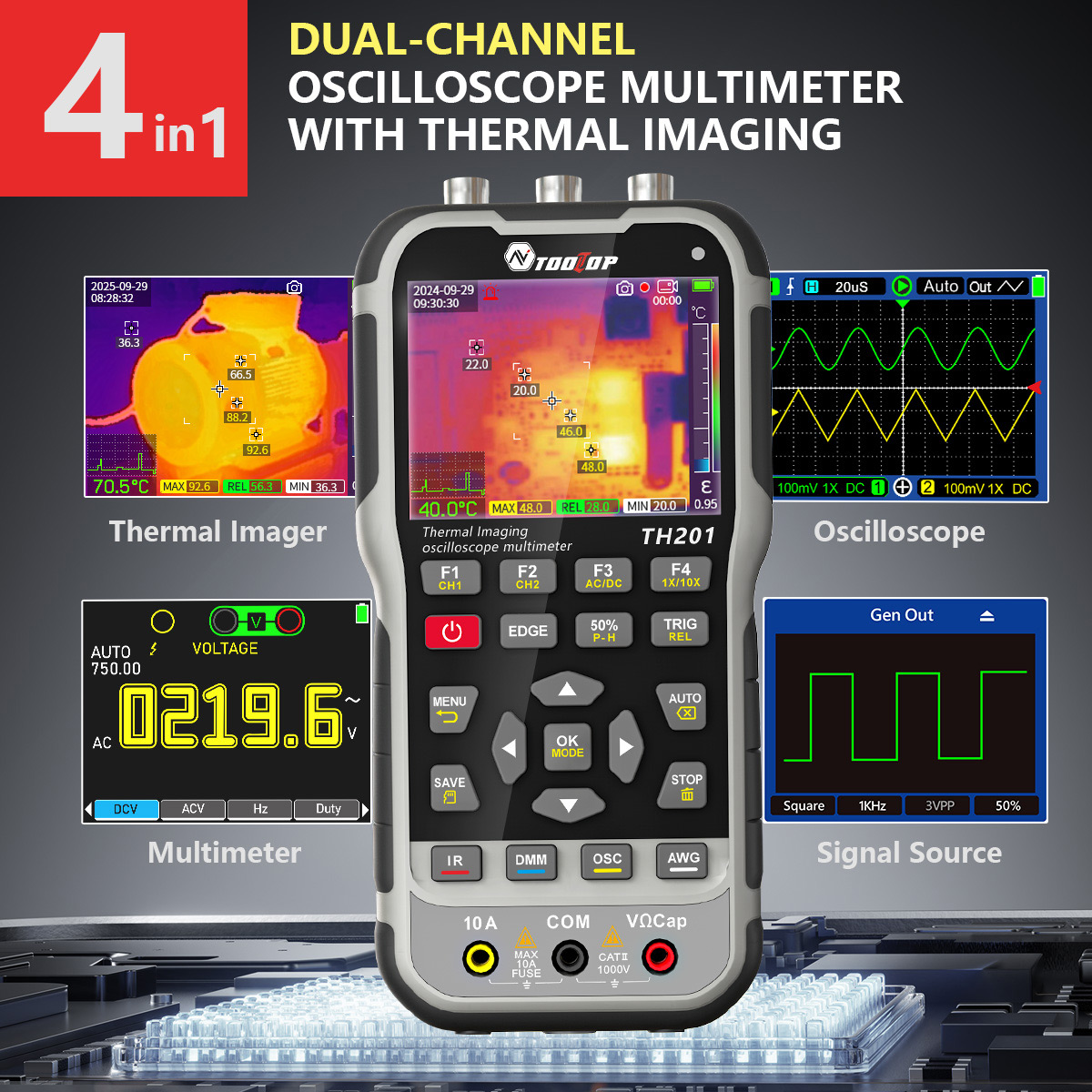 TOOLTOP TH201 4in1 เครื่องถ่าย - Microcontroller Kit บทวิจารณ์และราคา