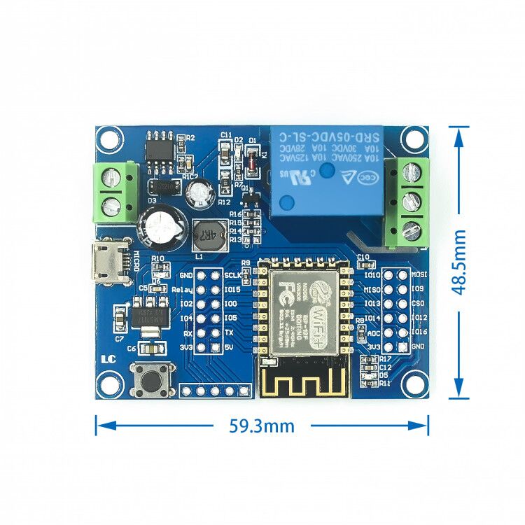 DC5-80V แหล่งจ่ายไฟ ESP8266 Wi - Esp8266 Relay Module บทวิจารณ์และราคา