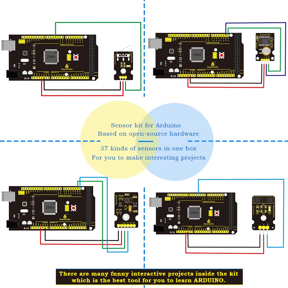 Keyestudio ใหม่ Sensor Starter - Esp32 Smart Home Kit บทวิจารณ์และราคา