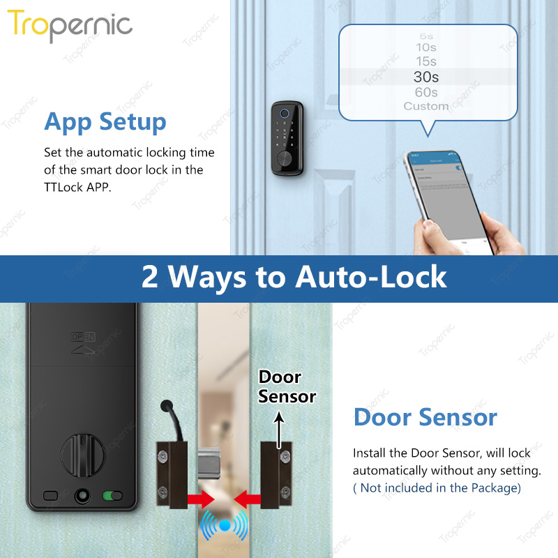 Tuya กลอนประตูแบบปลดล็อคด้วยรห - Smart Door Lock Wifi บทวิจารณ์และราคา