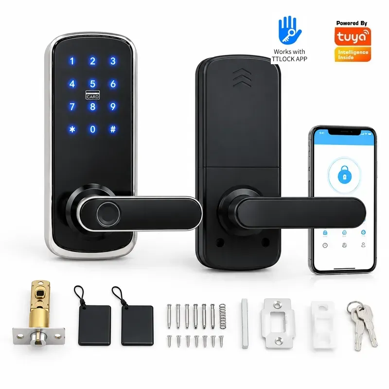 ล็อคประตูไม้ภายในบ้าน ระบบลายน - Smart Door Lock Wifi บทวิจารณ์และราคา